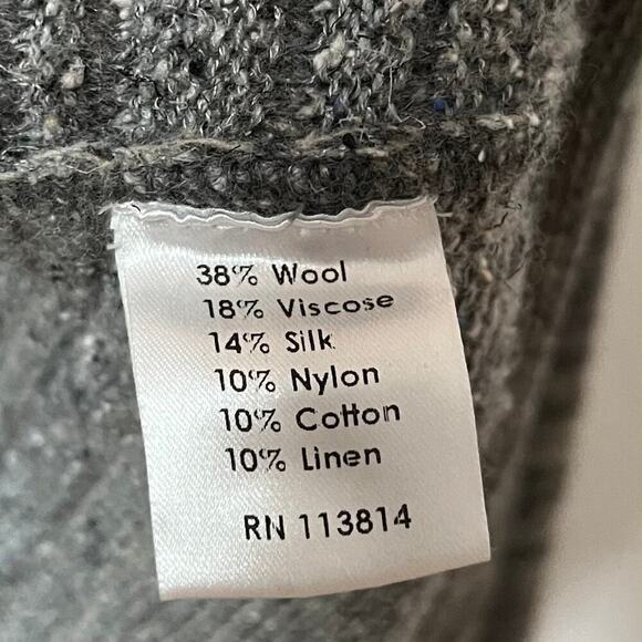 Billy Reid Men’s Textured Wool Blend Henley Sweater Size S Gray Made in Italy - Picture 10 of 12